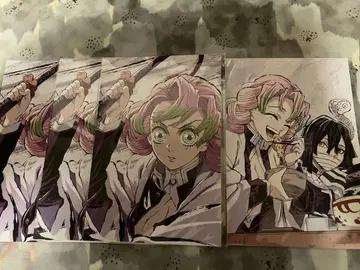 귀멸의 칼날 전 집중전 막간화 엽서 세트 미츠리 오바미츠