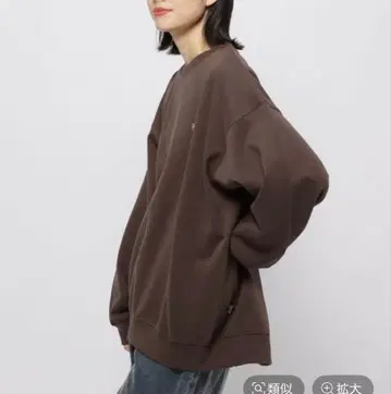 니코앤드 POLO BCS 크루 맨투맨 풀오버 브라운 M