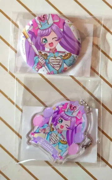 마루쿠지 프리파라 라라 캔뱃지 아크릴 키링