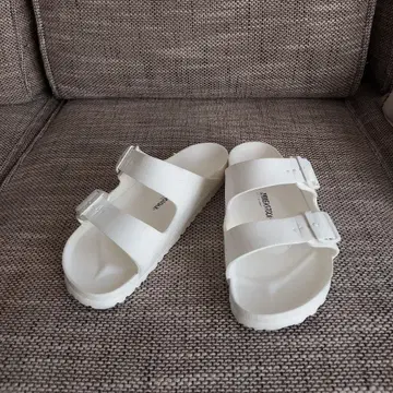 BIRKENSTOCK 화이트 더블 스트랩 샌들 화이트