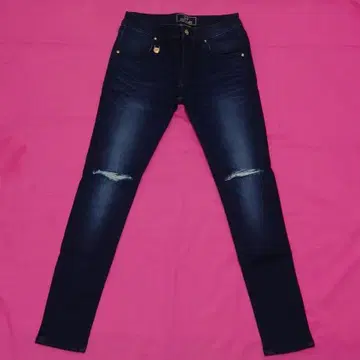 Rady 무릎 트임 실키 데님 23인치 레이디 인디고 블루 ISKO 데님