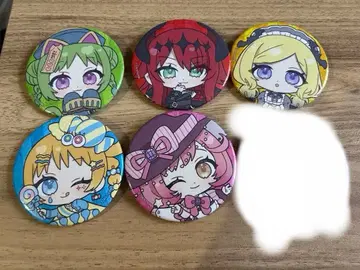 프리티 리듬 레인보우 라이브 할로윈 캐릭터 캔뱃지 세트 5개