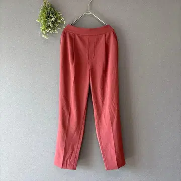 그라시아 [S] 성인 내추럴 가을 포인트 컬러 편안함 허리밴딩 턱 슬랙스