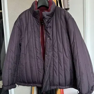 YOKE 리버서블 퀼팅 패디드 블루종