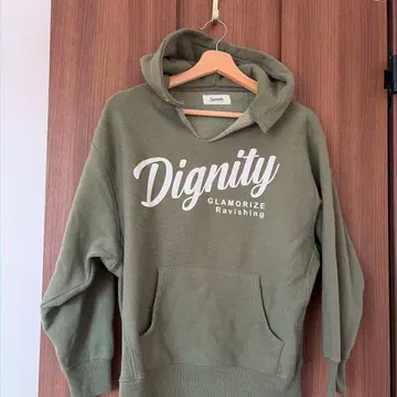 Seeroots Dignity 후드 부착 후드티 올리브 그린