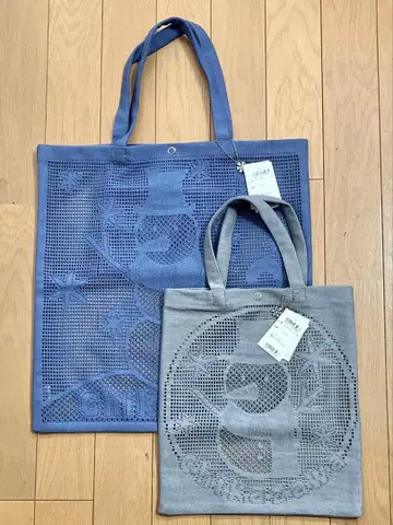 치카자와 레이스 레이스 토트 [ 스노우맨 ] 대소 2점 세트