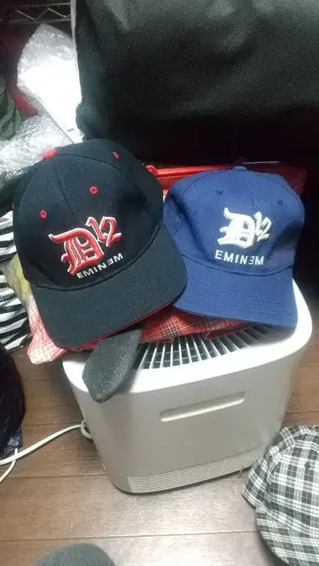EMINEM D12 야구 모자 2세트 신환 초레어