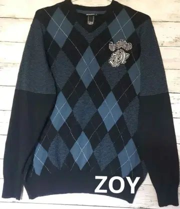 ZOY 캐시미어 혼방 스웨터 사이즈 3 네이비