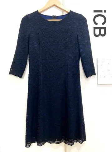 새상품급 iCB 아이씨비 온워드 카시야마 포멀 원피스 레이스 S