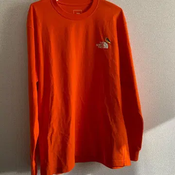 THE NORTH FACE 오렌지 M 긴팔 티셔츠