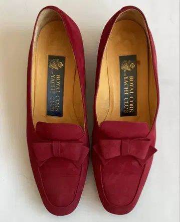 ROYAL CORK YACHT CLUB 와인 레드 펌프스