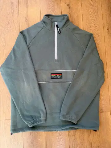 Butter 하프 지퍼 플리스 자켓 L 올리브 그린