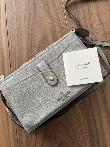 새상품 kate spade 그레이 숄더백 지갑 가죽 하자품