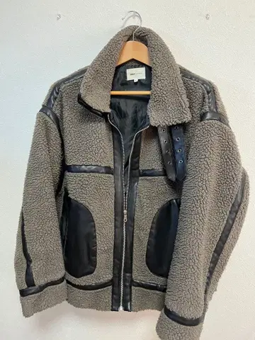 엠마 로즈 무스탕 자켓 집업 블루종