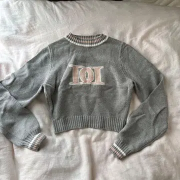 Darich 레트로 DD 로고 니트 상의 그레이