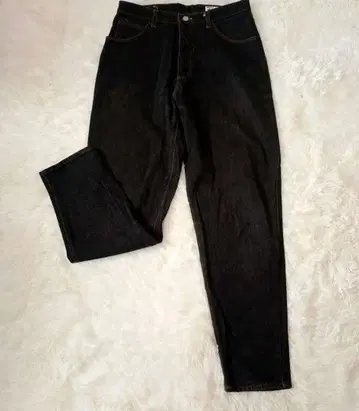 컨디션 최상 90s Wrangler 선염 블랙 스트레이트 데님 34