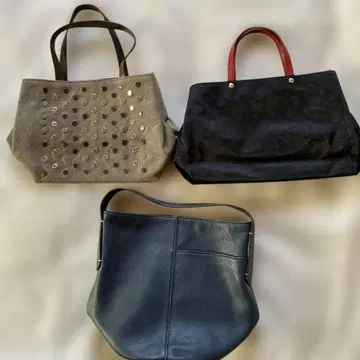 ALMA AITORI 도트 무늬 펠트 토트백 외 3종 세트