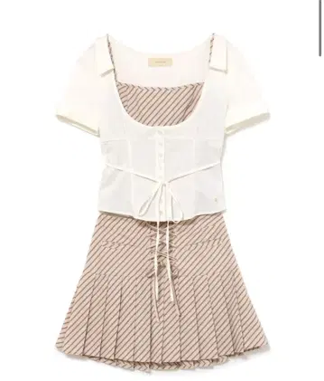 [ 미사용 새상품 ] andmary Jad pleats set up