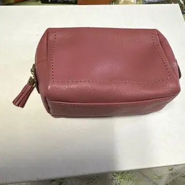 츠치야 가방 핑크 가죽 파우치 소형