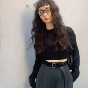 round hem short knit / lpdgem