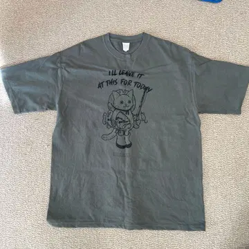 우오요로즈 복각 fishing cat Tee 카키