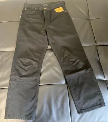 WIND AND SEA x Lee 블랙 와이드 스트레이트 팬츠