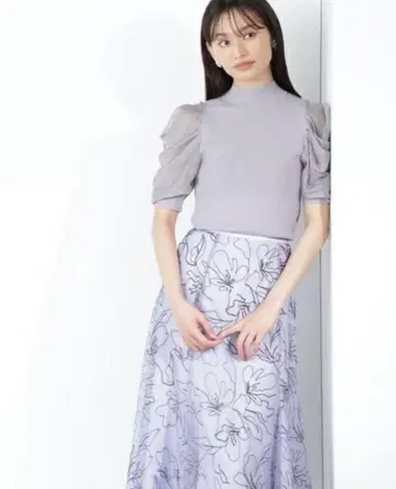 튤 라인 플라워 스커트 (NATURAL BEAUTY BASIC) M