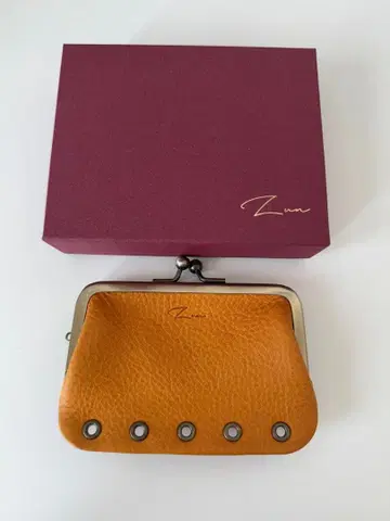 Zun  가마구치 파우치 시스템 수첩 M5 가죽 나폴리 코인 케이스