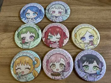 프리티 리듬 레인보우 라이브 웨이트리스 캔뱃지 8개 세트