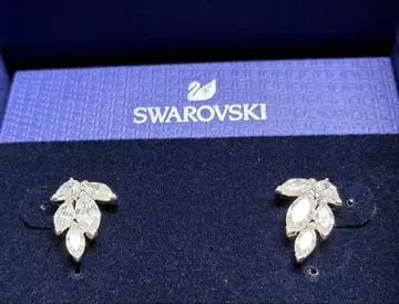 Swarovski 리프형 귀걸이 크리스탈