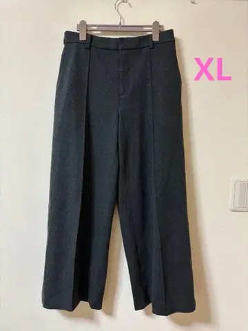 유니클로 2024 브러쉬드 저지 와이드 팬츠 다크 그레이 XL