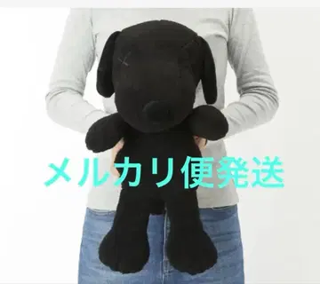 [ 미사용품 ] KAWS x PEANUTS 블랙 봉제 인형 M 포함