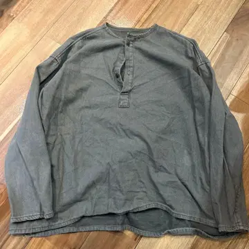 러시아군 슬리핑 셔츠 헨리넥