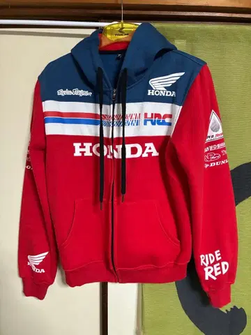 HONDA HRC 풀 지퍼 후드티 L 사이즈