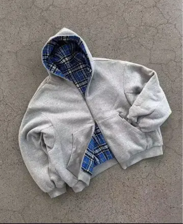 리버서블 지퍼 후드티 스트릿 그런지 해외 캐주얼 y2k opium