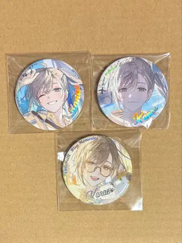 카나에 굿즈 니지산지 ChroNoiR Blue Memories 캔뱃지