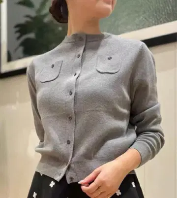 최저가 CABAN 캐번 코튼 캐시미어 크루넥 가디건 XS