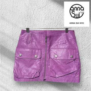 [ 새상품 ] ANNA SUI NYC 인조 가죽 숏 스커트