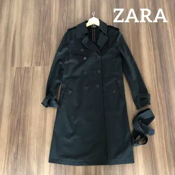 ZARA 자라 블랙 롱 트렌치코트