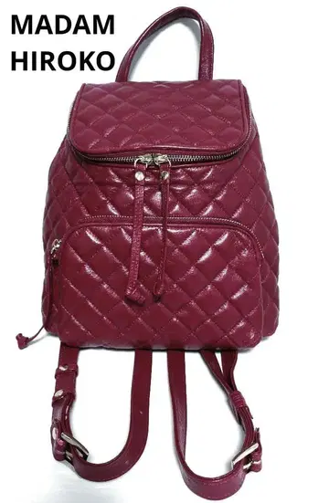 MADAM HIROKO 마담 히로코 퀼팅 백팩 와인