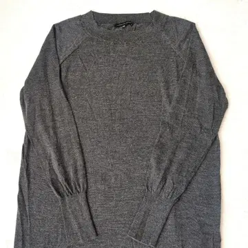 [ 매킨토시 ] 그레이 롱 니트 스웨터 실크 캐시미어 혼방