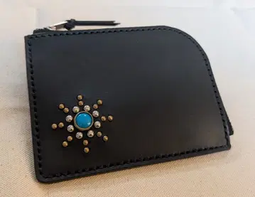 L자 지퍼 하프 지갑. HTC풍 핸드메이드 미니 지갑