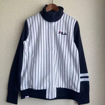 [ 미사용 ] FILA 여성용 저리 스트라이프 스탠드 자켓