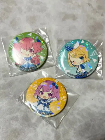 프로세카 모모이 아이리/카가미네 린/에무/캔뱃지/3개 세트