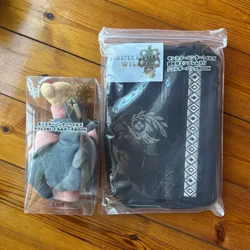 몬스터 헌터 와일즈 엠블럼 숄더백 & 게료스 봉제 인형 파우치