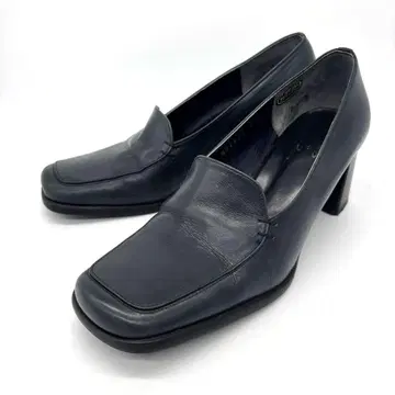 잉그 스퀘어토 청키힐 펌프스 네이비 23.5