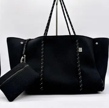q bag 네오프렌 토트백 마더백 블랙