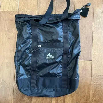 GREGORY 블랙 토트백