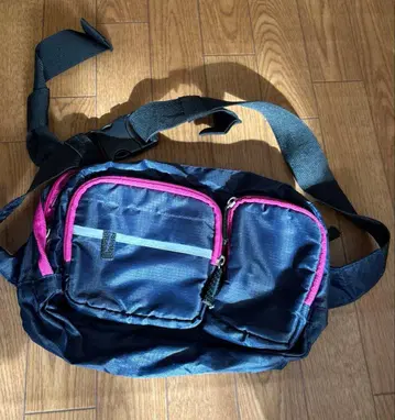 네이비 핑크 숄더백