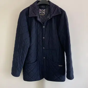 LAVENHAM 울 네이비 퀼팅 자켓 사이즈 38 M